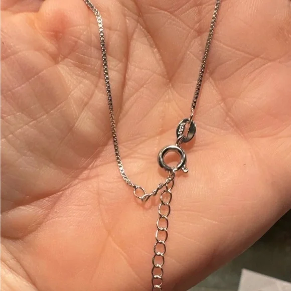 1.0 Carat Moissanite 6 Prong Solitaire Necklace In 925 Sterling Silver
